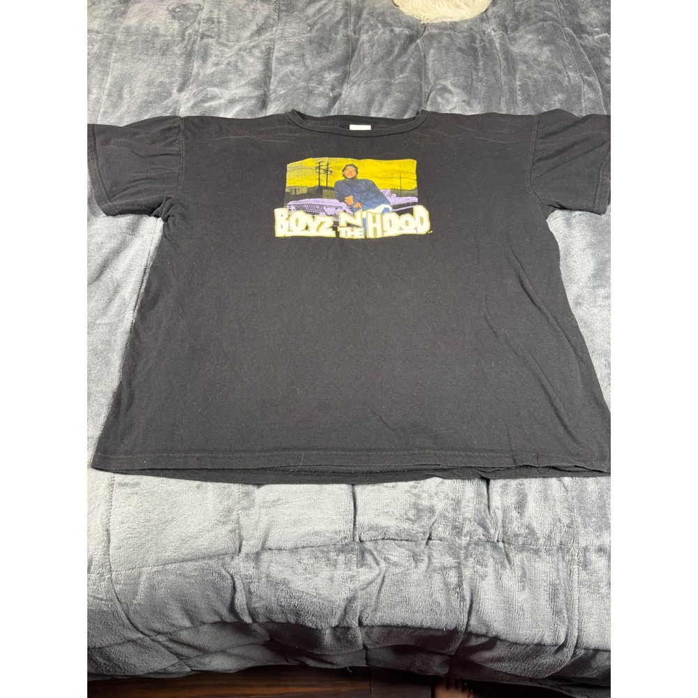 Cross Colours Boyz N The Hood Graphic TShirt Mens Large Black Ice Cube 90s Movie